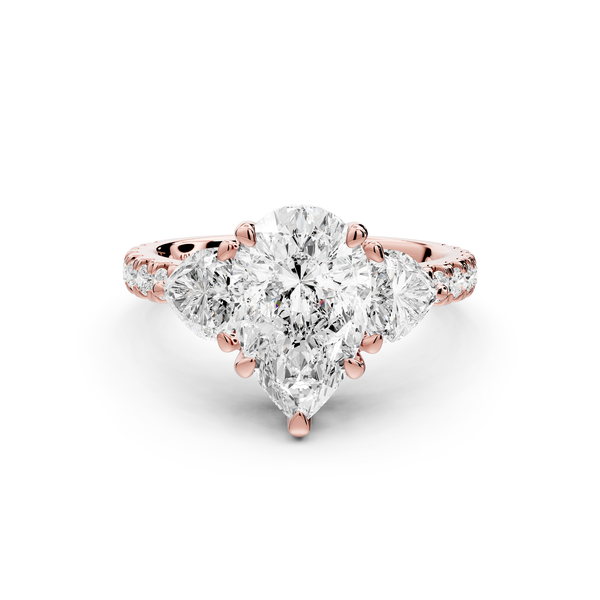 Lily - 2ct Engagement Ring 14k rose gold