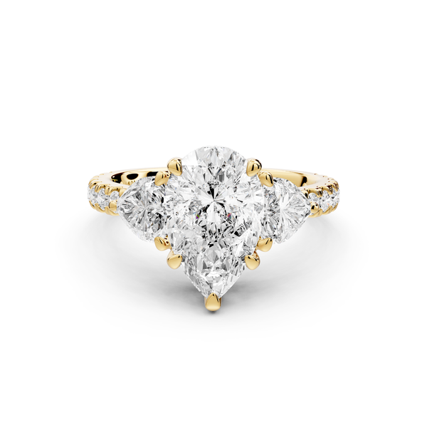 Lily - 2ct Engagement Ring 14k yellow gold