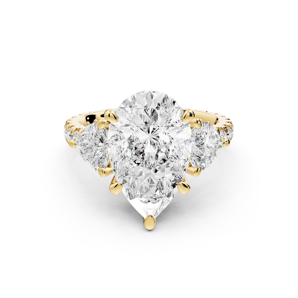 Lily - 3ct Engagement Ring 14k yellow gold