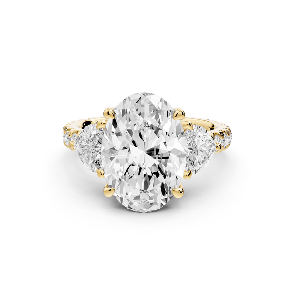 Lily - 4ct Engagement Ring 14k yellow gold