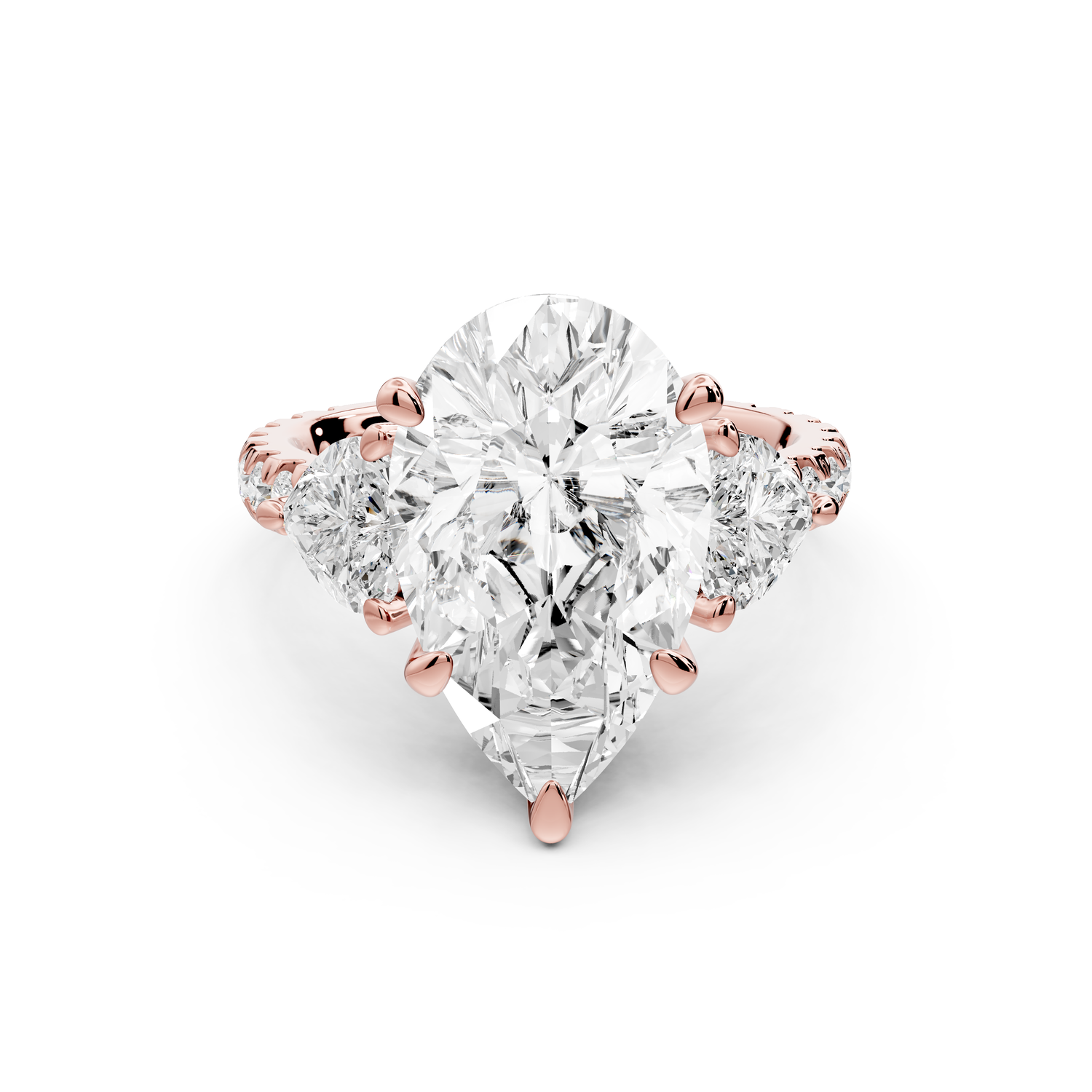 Lily - 5ct Engagement Ring 14k rose gold