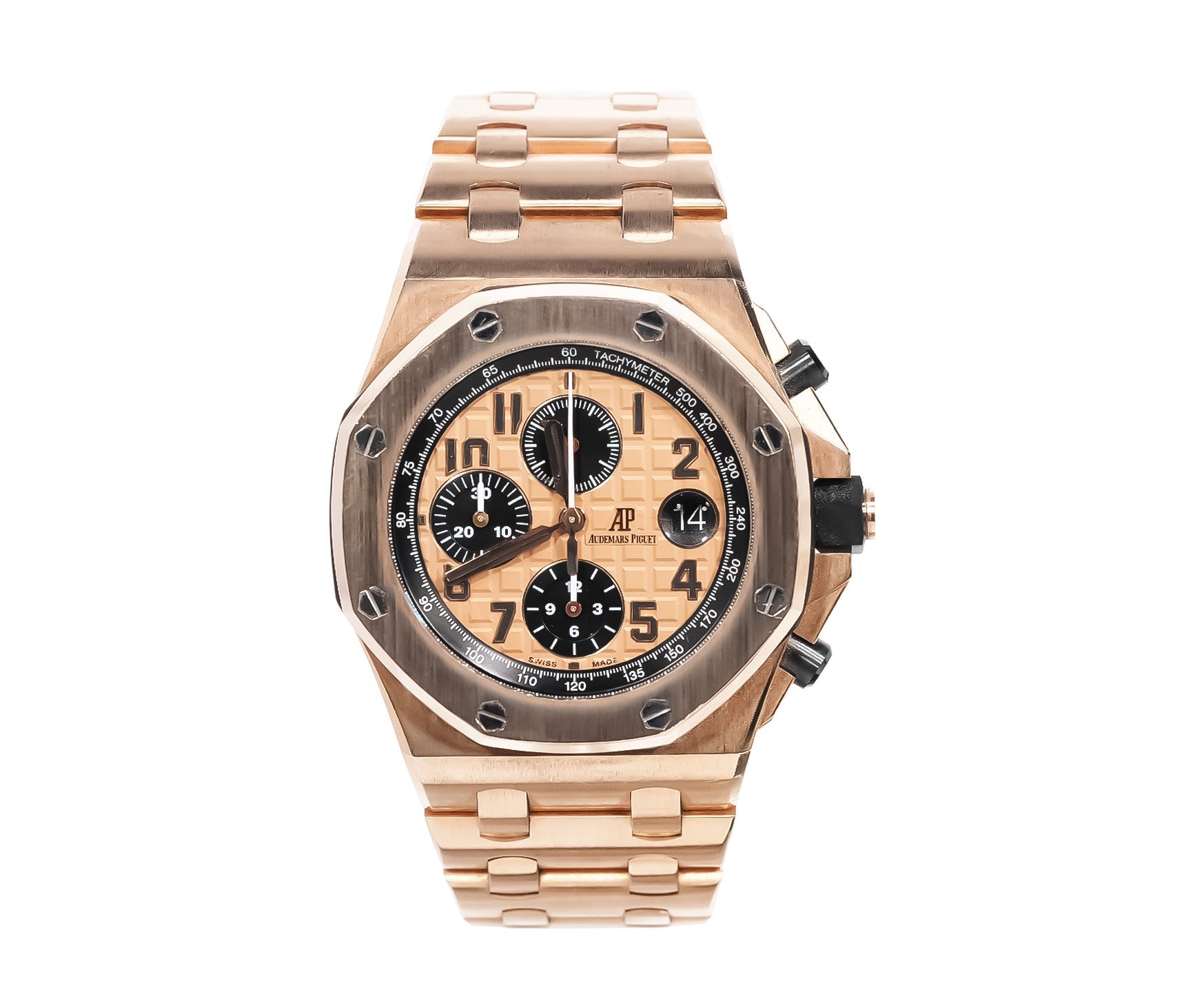 Audemars Piguet Royal Oak Offshore Chronograph 42mm Rose Gold Brick Ref:26470OR - Mr. Alex Jewelry