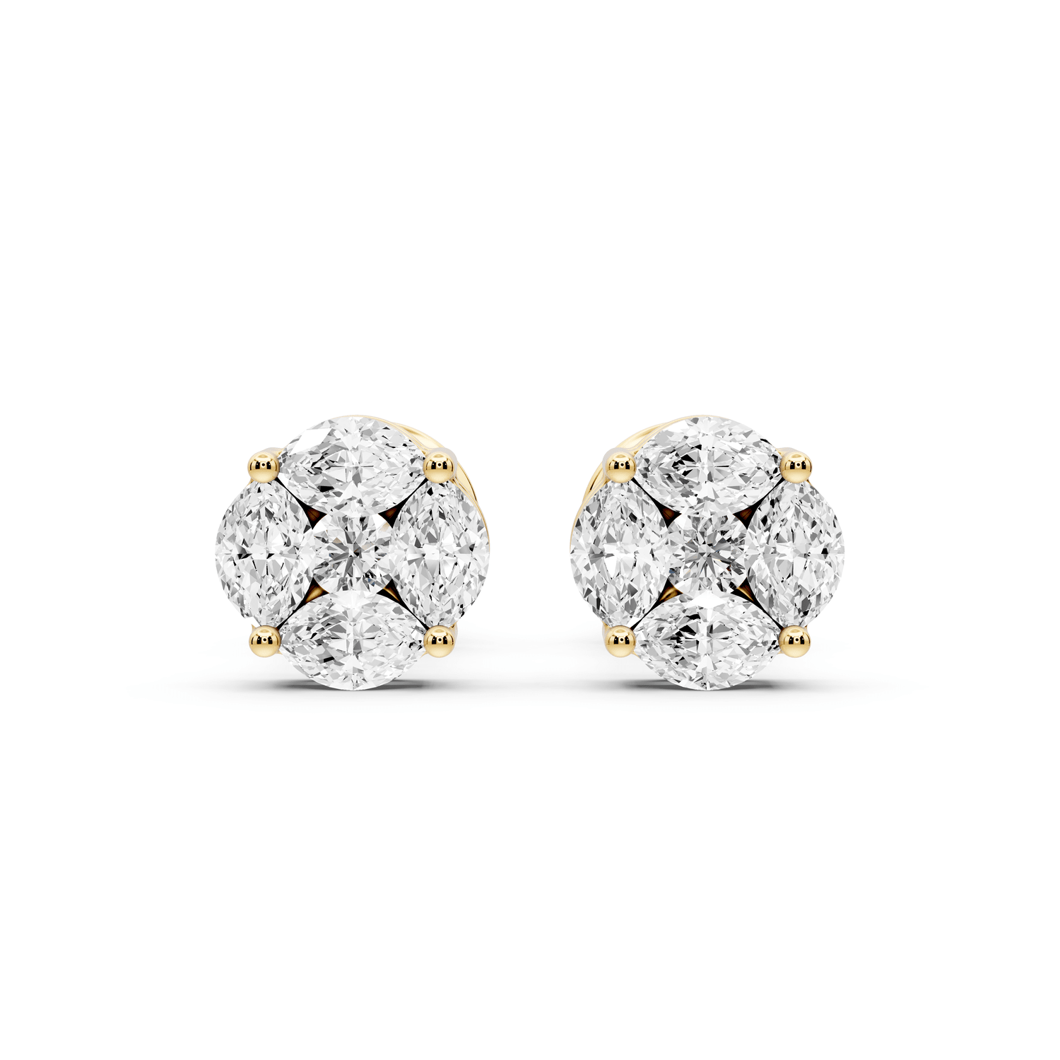 Brooke Earrings Yellow Gold - Mr. Alex Jewelry
