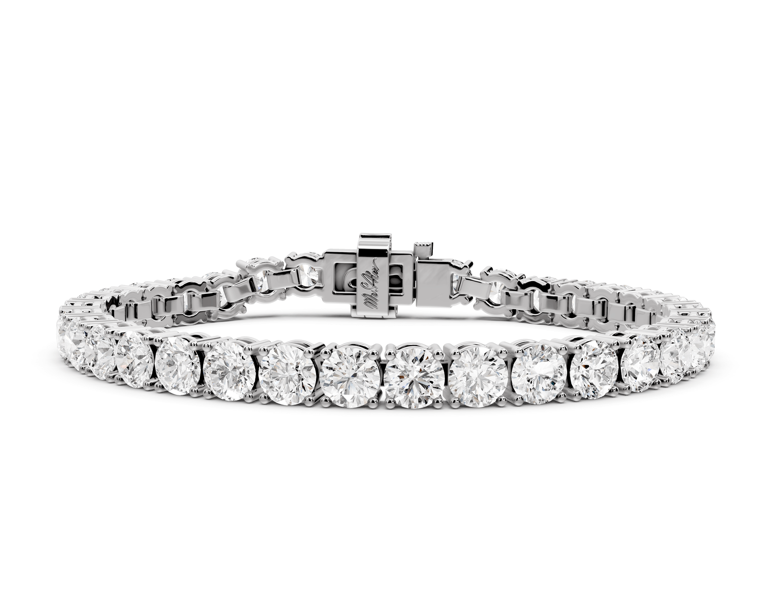 Clara Diamond Tennis Bracelet (5.5mm) – 14K White Gold - Mr. Alex Jewelry