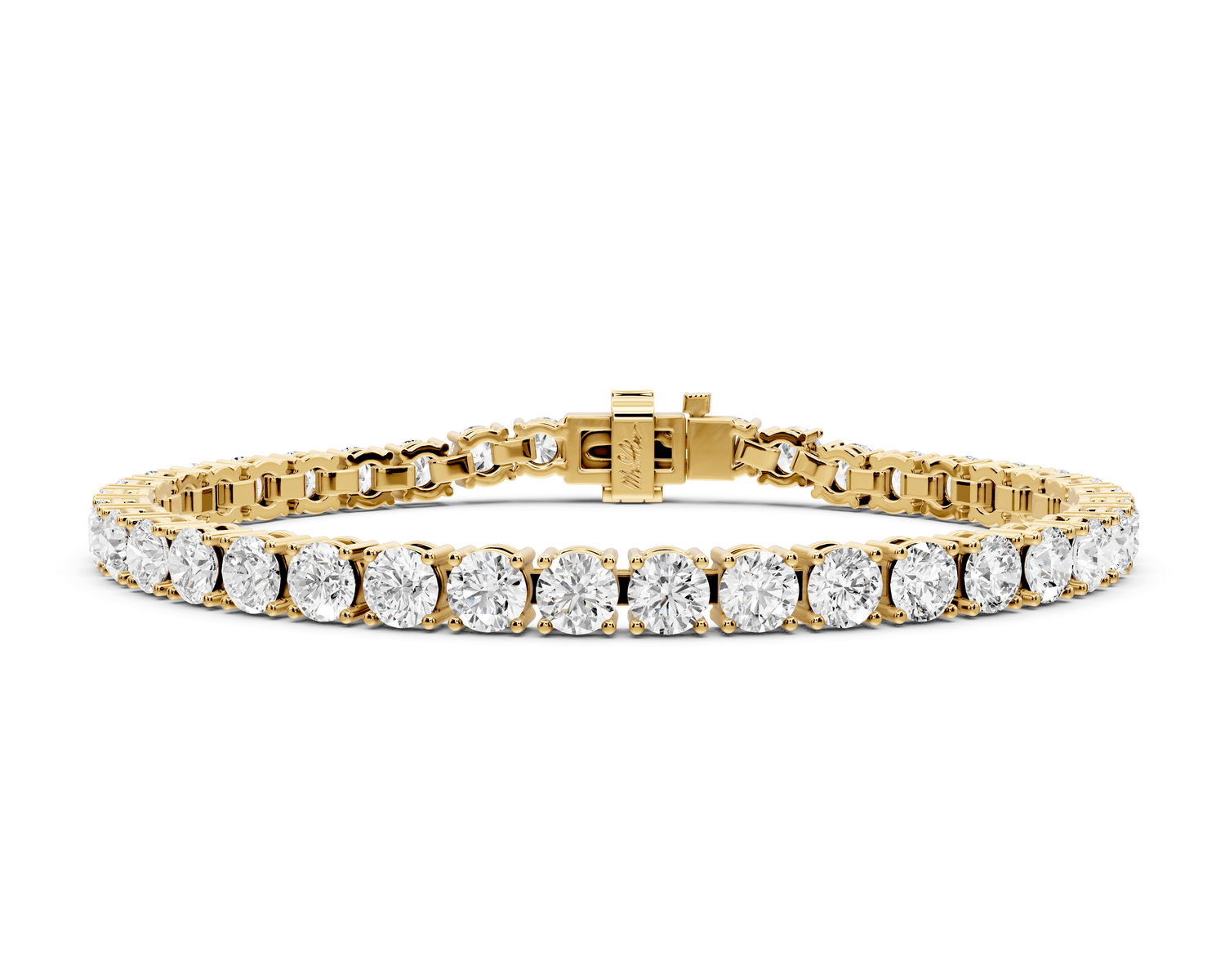 Eliza Diamond Tennis Bracelet (4.5mm) – 14K Yellow Gold - Mr. Alex Jewelry