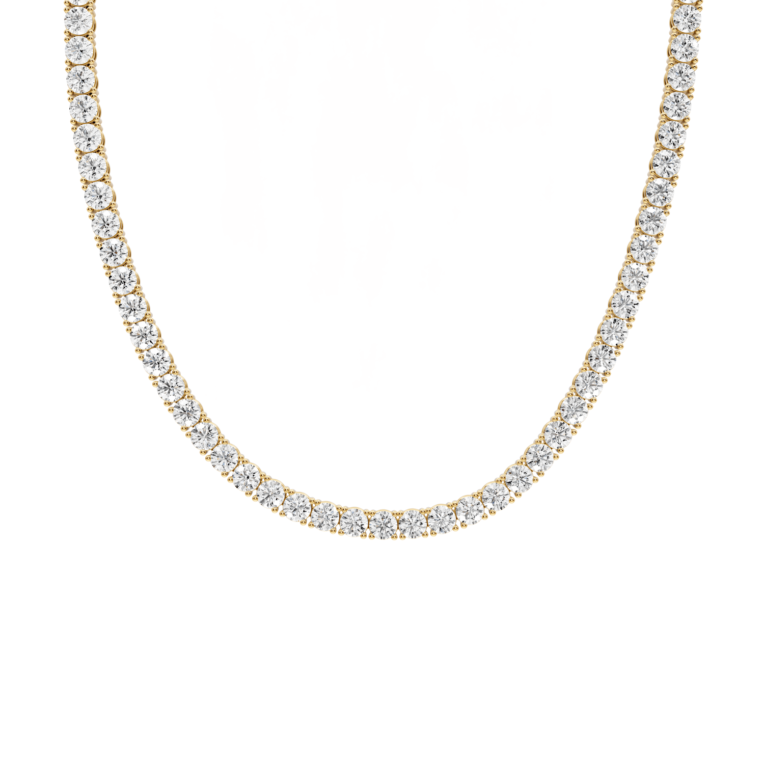 Eliza Diamond Tennis Necklace (4.5mm) – 14KT Yellow Gold - Mr. Alex Jewelry
