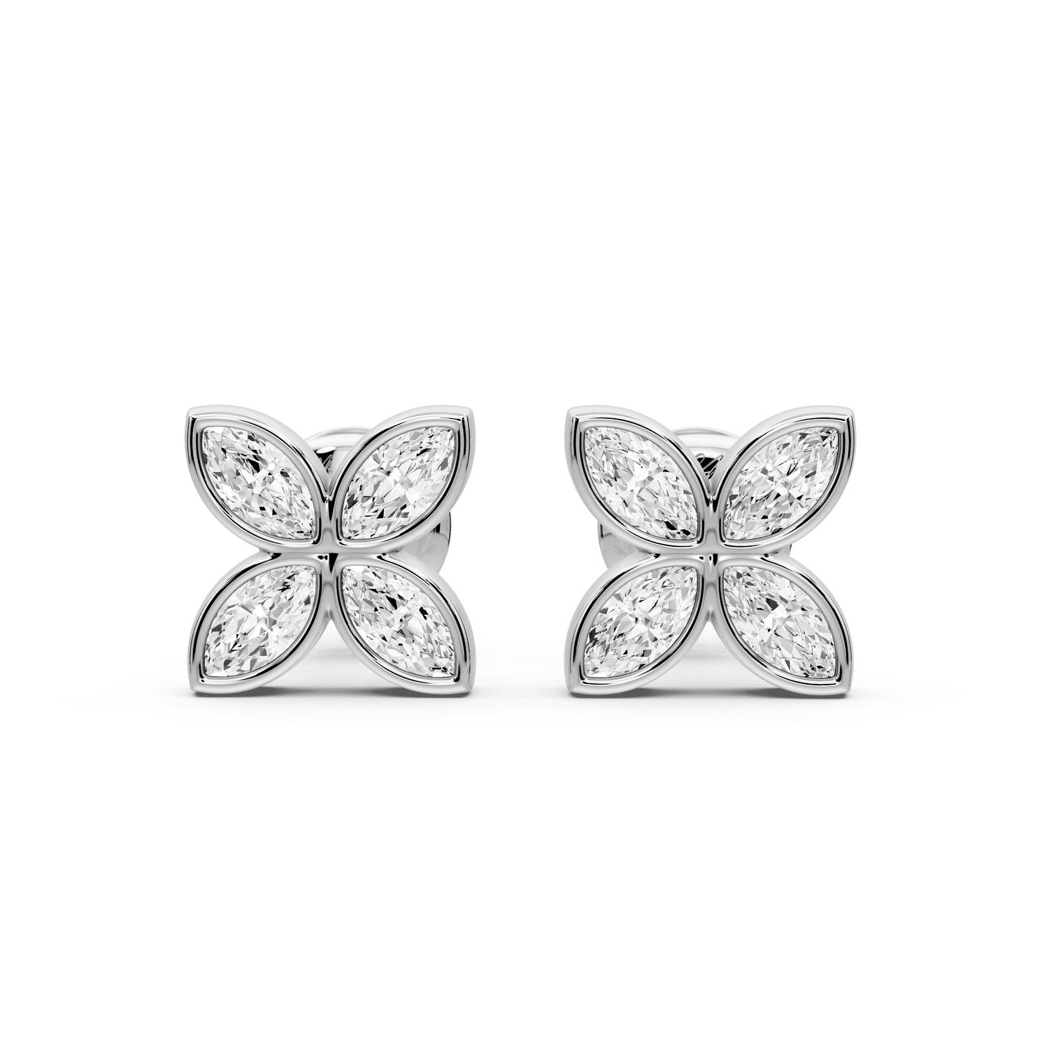 Elle Earrings White Gold - Mr. Alex Jewelry