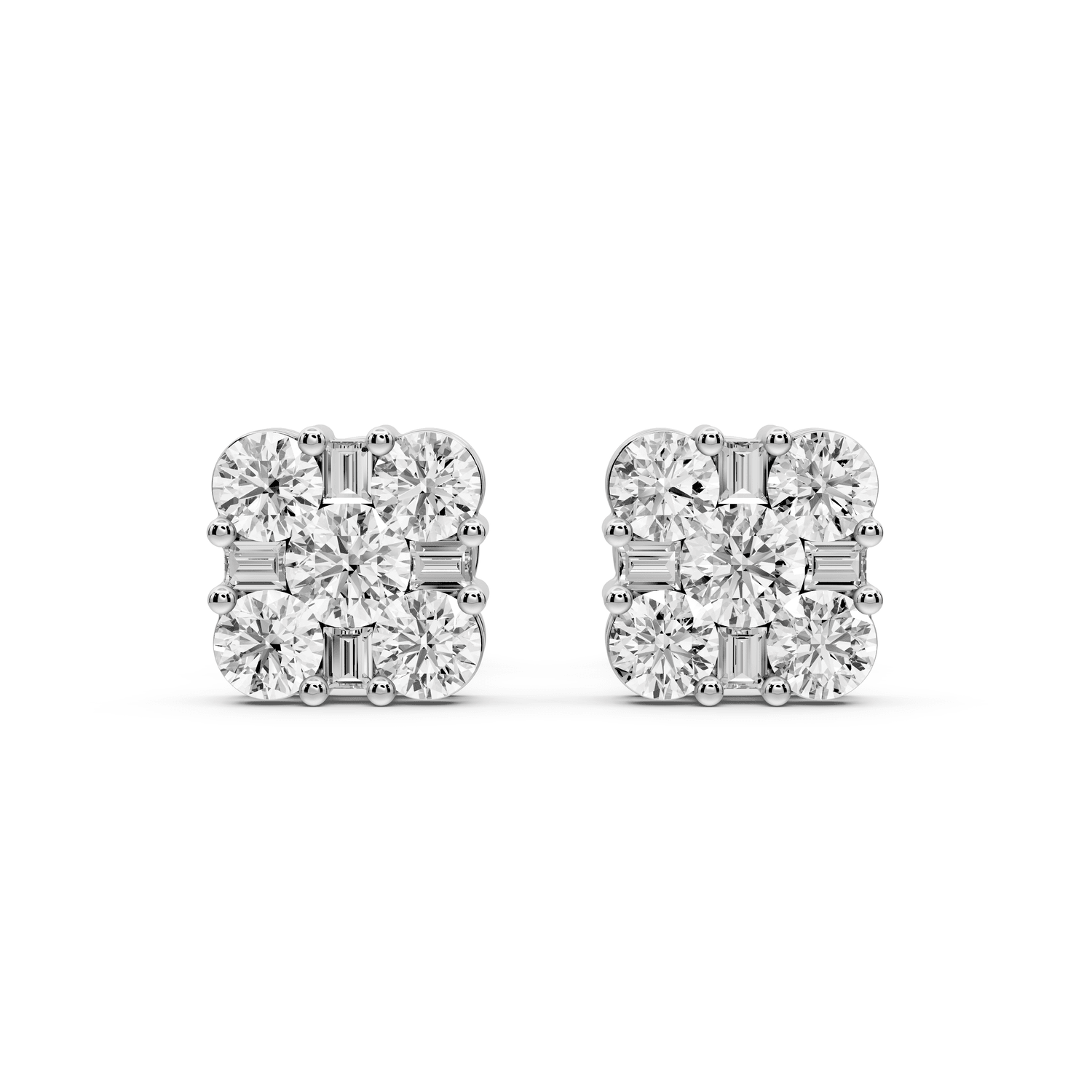 Jade Earrings White Gold - Mr. Alex Jewelry