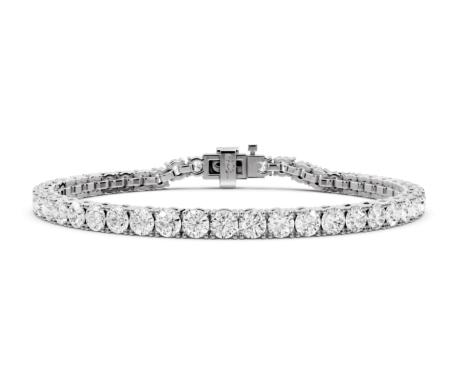 Lena Diamond Tennis Bracelet (4mm) – 14K White Gold - Mr. Alex Jewelry