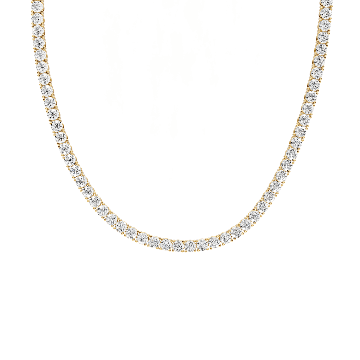 Lena Diamond Tennis Necklace (4mm) – 14KT Yellow Gold - Mr. Alex Jewelry