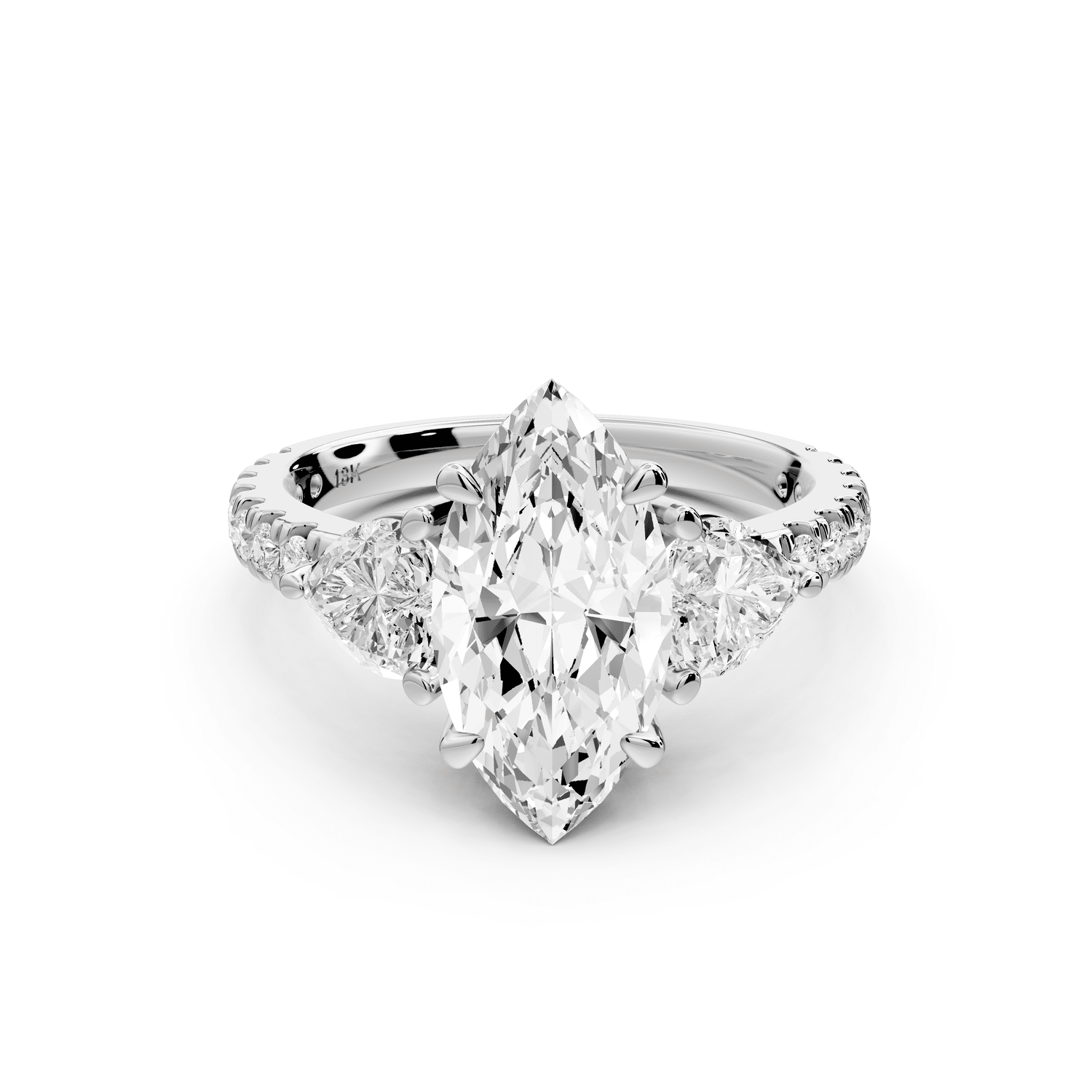 Lily - 2ct Engagement Ring 14k white gold - Mr. Alex Jewelry