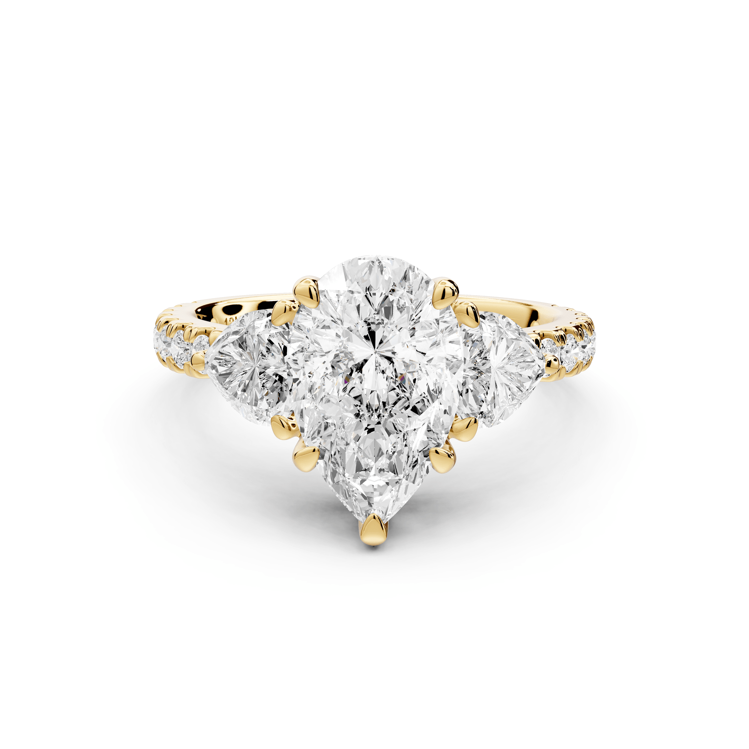 Lily - 2ct Engagement Ring 18k yellow gold - Mr. Alex Jewelry