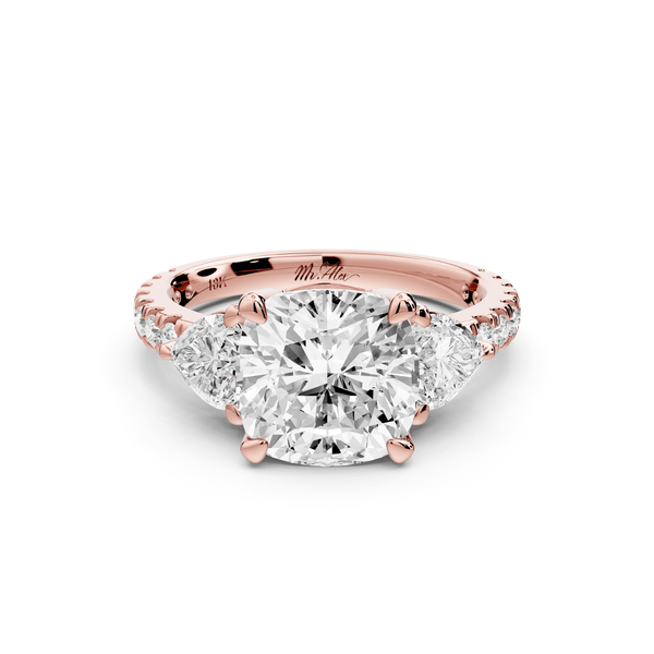 Lily - 3ct Engagement Ring 14k rose gold - Mr. Alex Jewelry