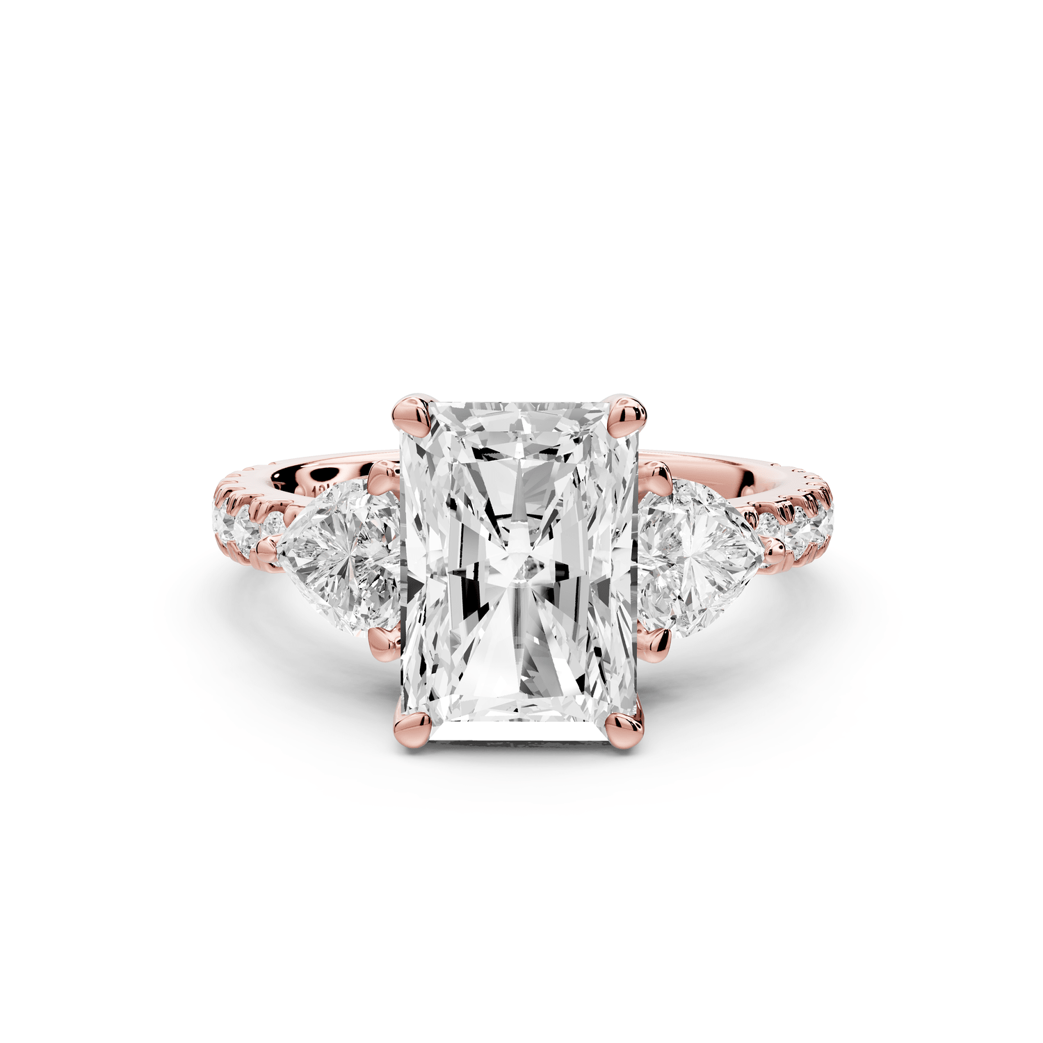 Lily - 3ct Engagement Ring 14k rose gold - Mr. Alex Jewelry
