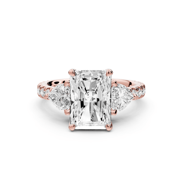Lily - 3ct Engagement Ring 14k rose gold - Mr. Alex Jewelry
