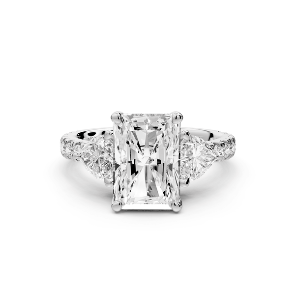 Lily - 3ct Engagement Ring 14k white gold - Mr. Alex Jewelry