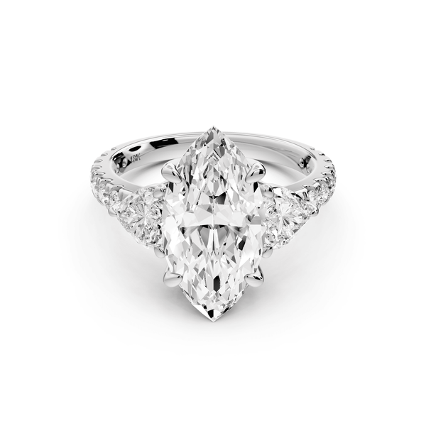 Lily - 3ct Engagement Ring 14k white gold - Mr. Alex Jewelry