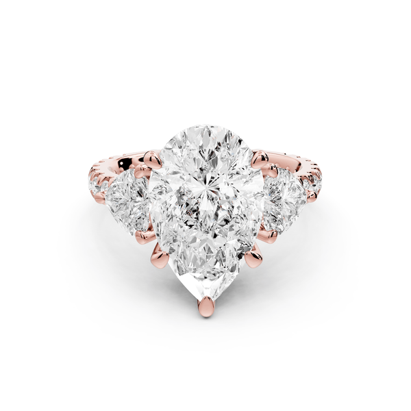 Lily - 3ct Engagement Ring 18k rose gold - Mr. Alex Jewelry