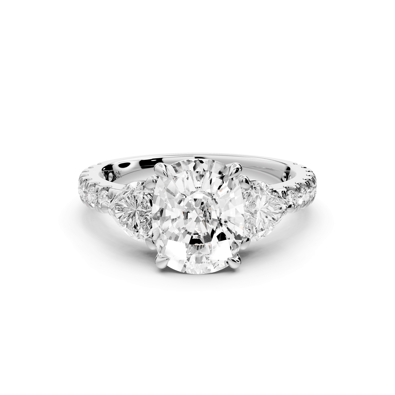 Lily - 3ct Engagement Ring 18k white gold - Mr. Alex Jewelry
