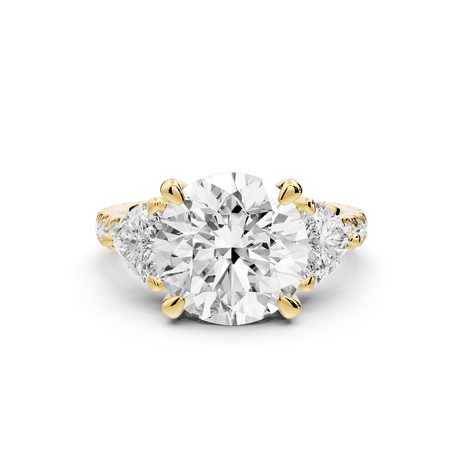 Lily - 3ct Engagement Ring 18k yellow gold - Mr. Alex Jewelry