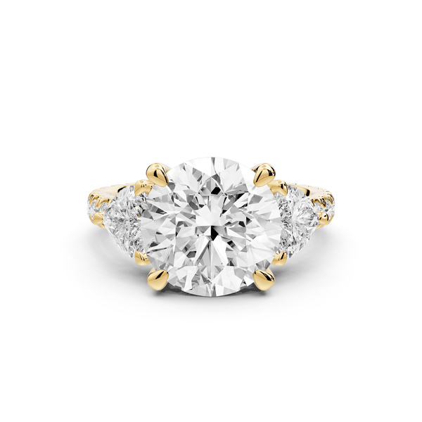 Lily - 3ct Engagement Ring 18k yellow gold - Mr. Alex Jewelry