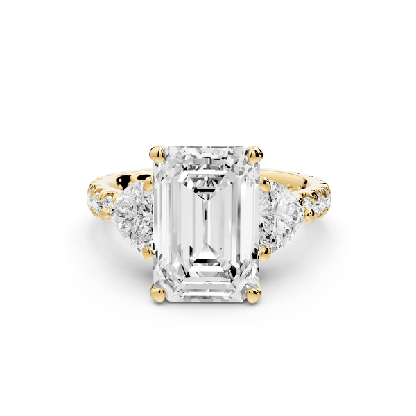 Lily - 3ct Engagement Ring 18k yellow gold - Mr. Alex Jewelry