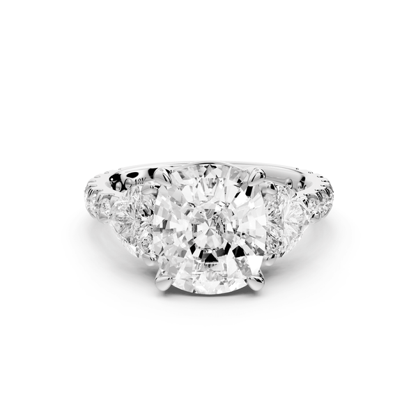 Lily - 4ct Engagement Ring 14k white gold - Mr. Alex Jewelry