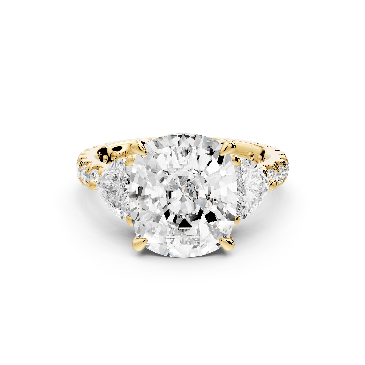 Lily - 5ct Engagement Ring 14k yellow gold - Mr. Alex Jewelry