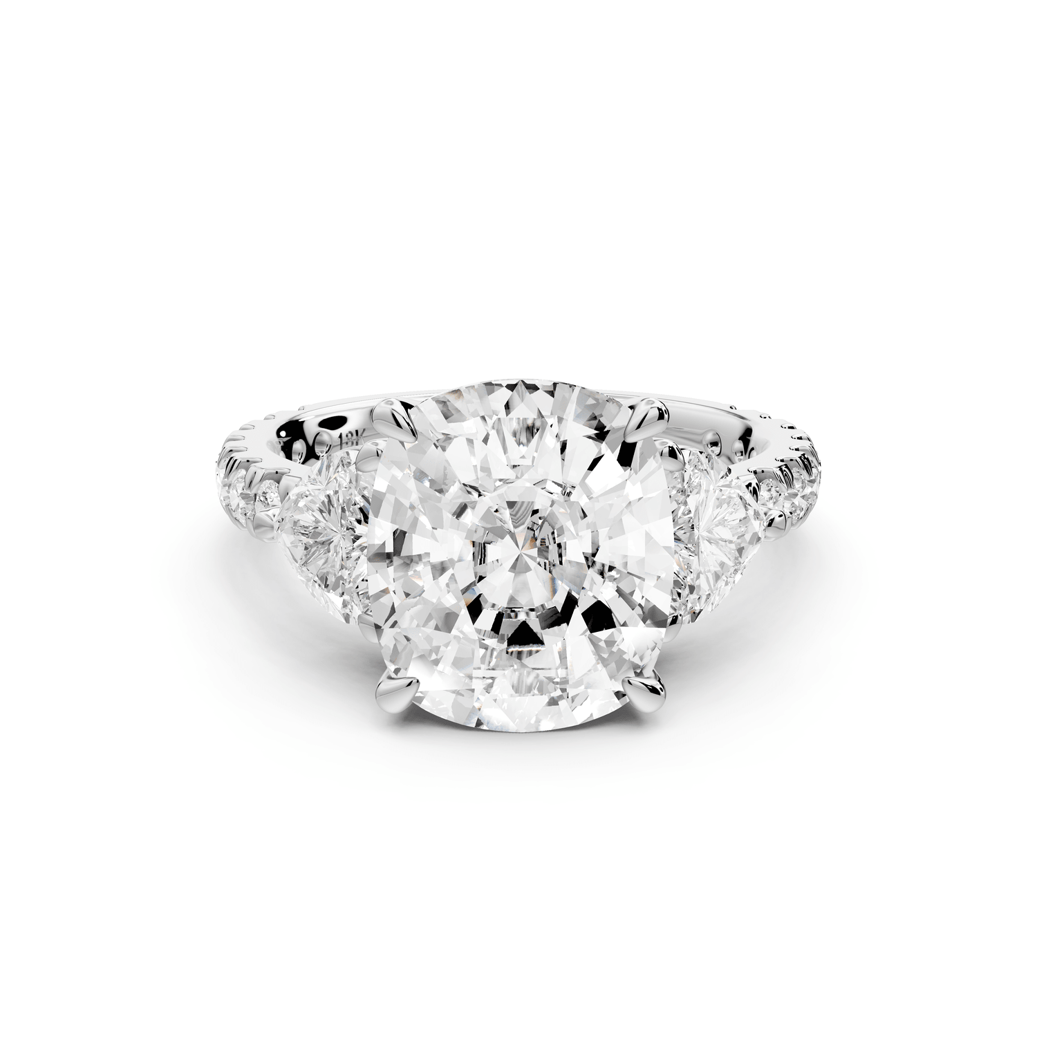 Lily - 5ct Engagement Ring 18k white gold - Mr. Alex Jewelry