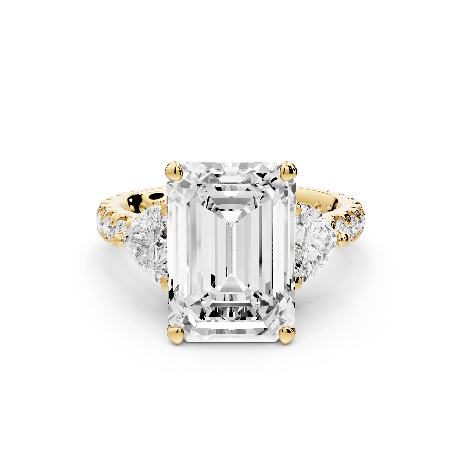 Lily - 5ct Engagement Ring 18k yellow gold - Mr. Alex Jewelry