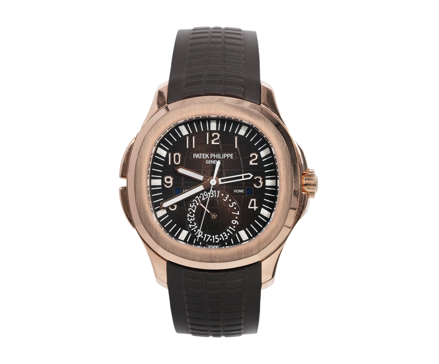 Patek Philippe Aquanaut 40mm Rose Gold Leather Strap Ref:5164R - Mr. Alex Jewelry