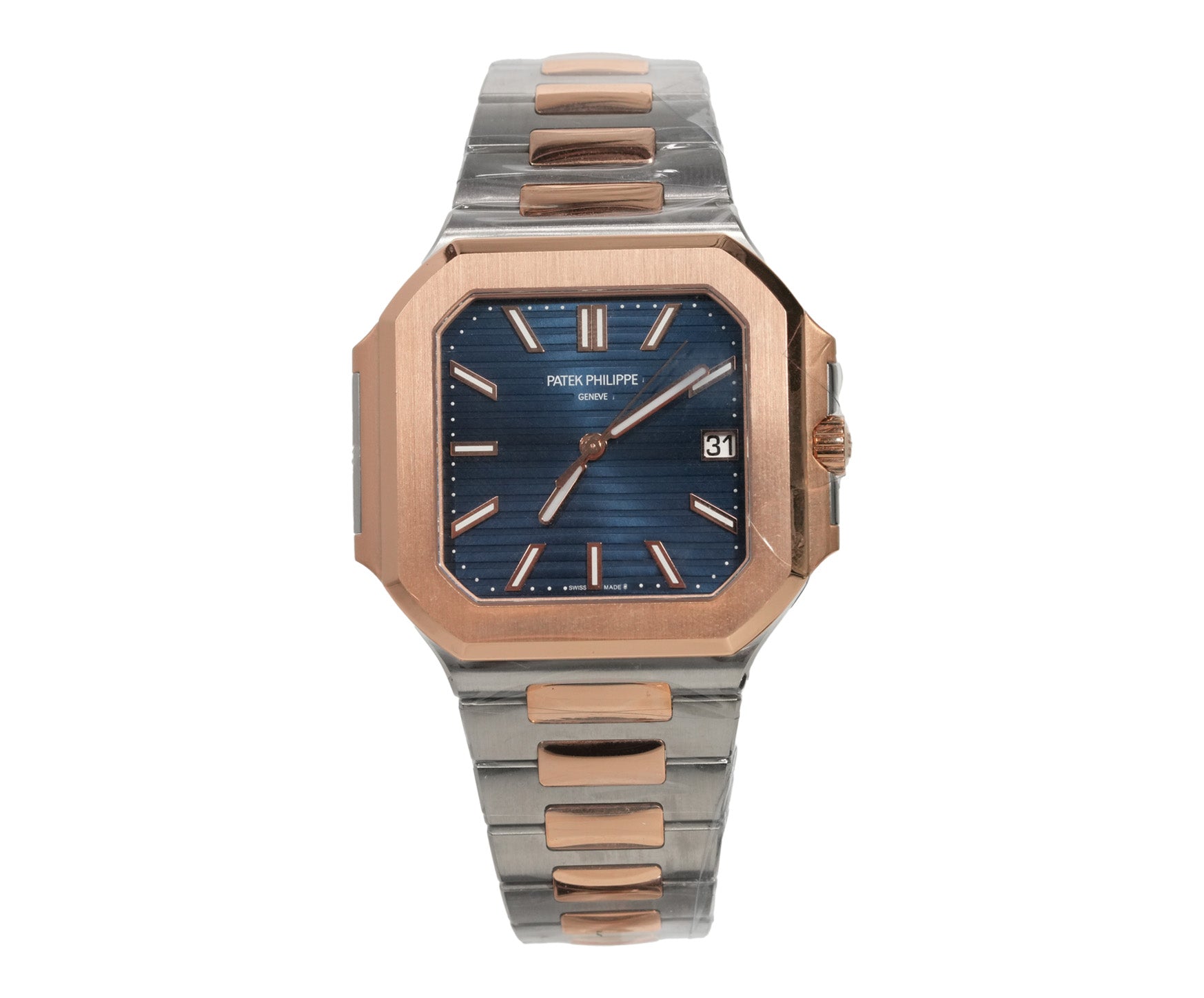 Patek Philippe Cubitus 45mm Two - Tone Rose Gold Blue Dial Ref:5821/1AR - Mr. Alex Jewelry