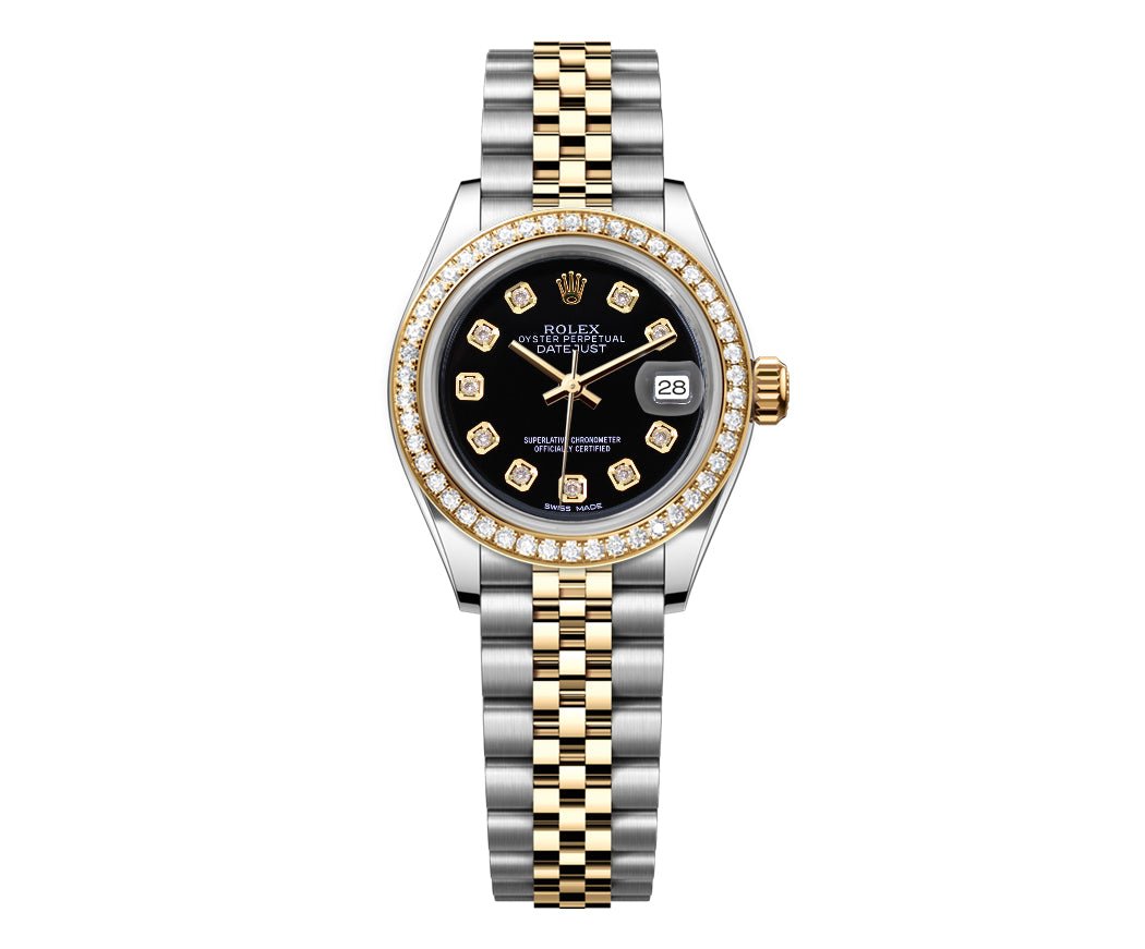 Rolex DateJust 26mm Black Dial-Diamond Bezel 1.50ct - Mr. Alex Jewelry