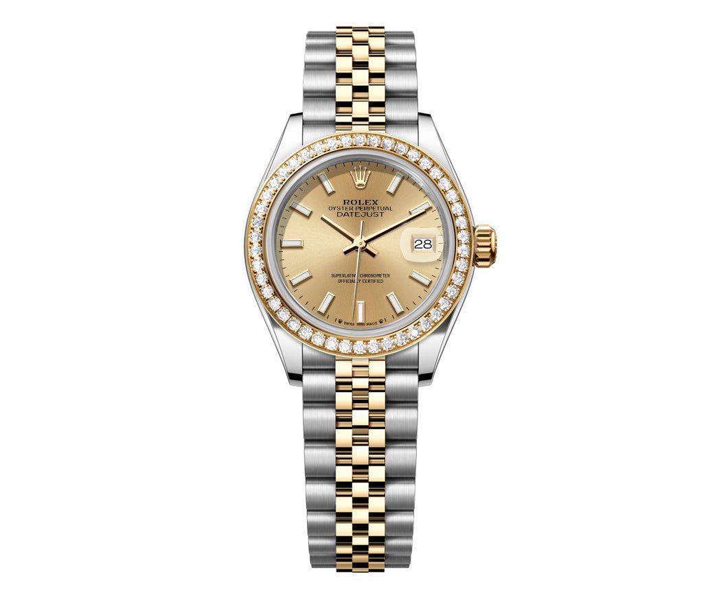Rolex DateJust 26mm Champagne Dial-Diamond Bezel 1.50ct - Mr. Alex Jewelry