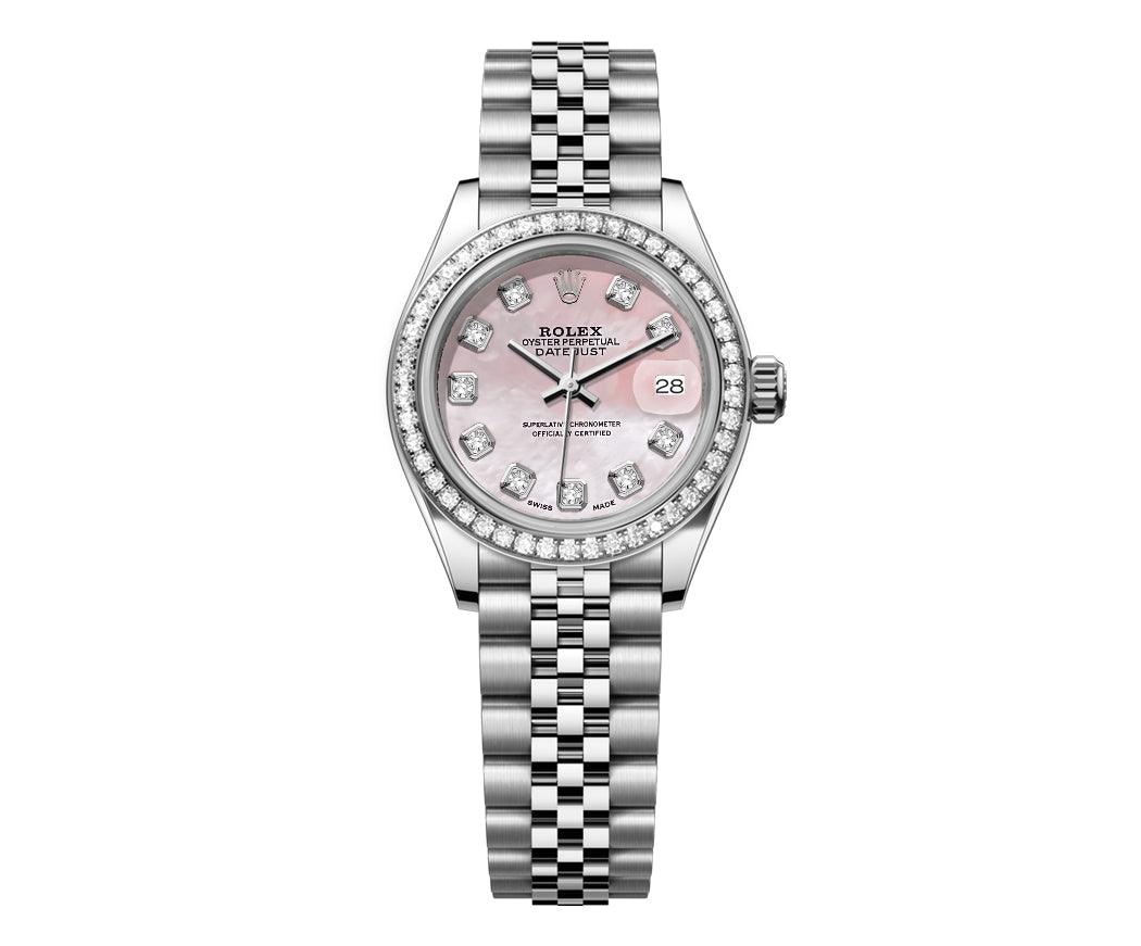 Rolex DateJust 26mm Mop Pink Dial - Diamond Bezel 1.50ct - Mr. Alex Jewelry