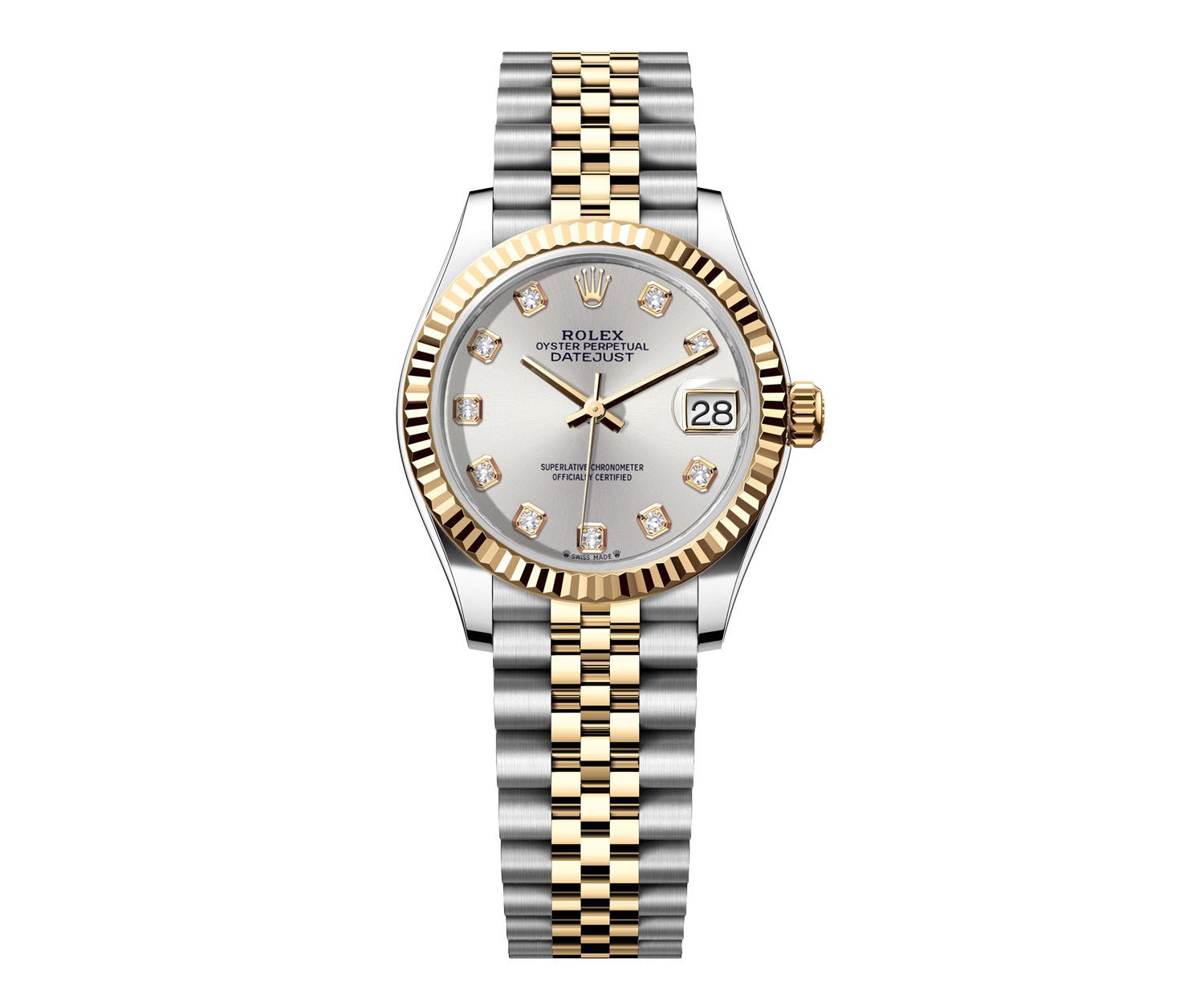 Rolex DateJust 31mm Jubilee 2 Tone-Silver Gem Dial - Mr. Alex Jewelry