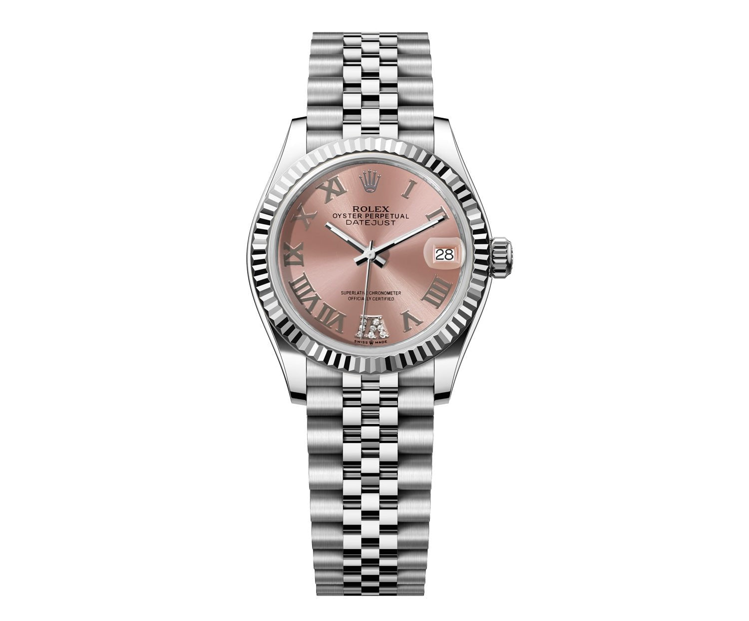 Rolex DateJust 31mm Jubilee - Pink Roman Diamond Dial - Mr. Alex Jewelry