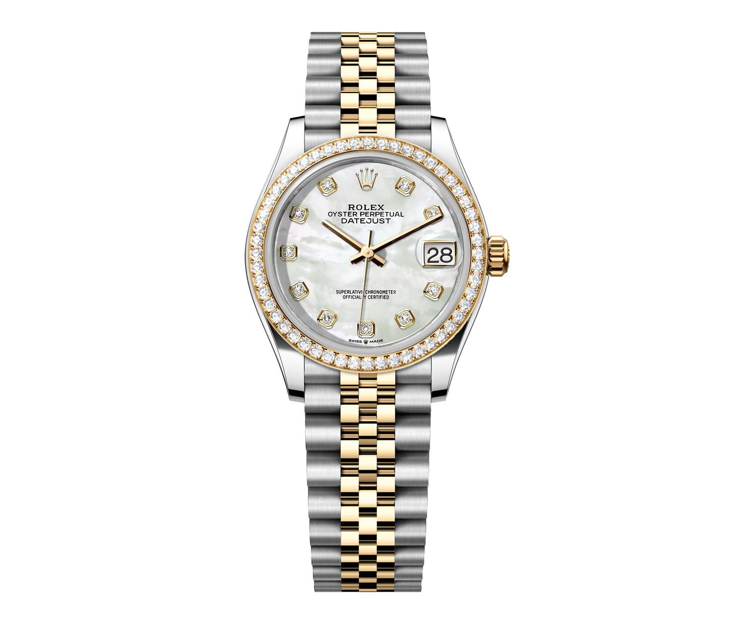 Rolex DateJust 31mm Pearl Gem Dial-Diamond Bezel 1.85ct - Mr. Alex Jewelry