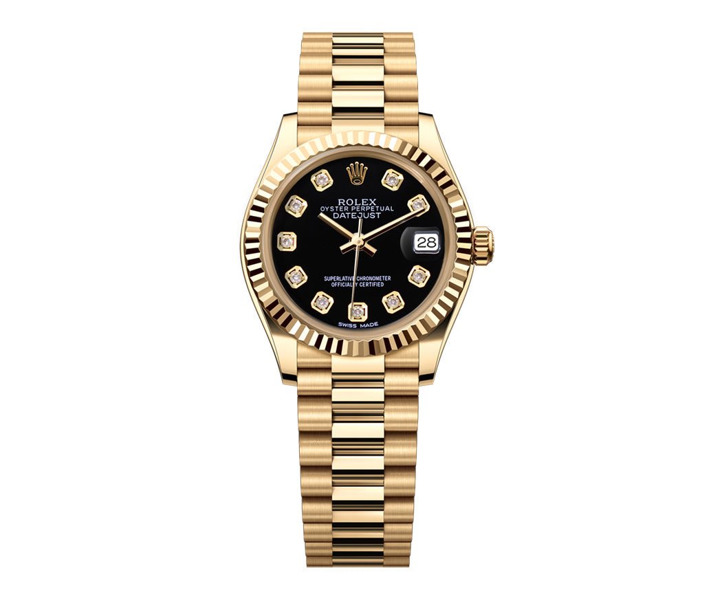Rolex Datejust 31mm President - Black Gem Dial - Mr. Alex Jewelry