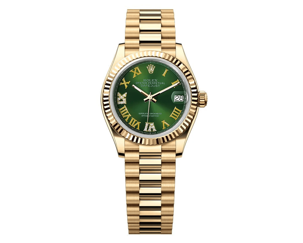Rolex Datejust 31mm President - Green Gem Dial - Mr. Alex Jewelry