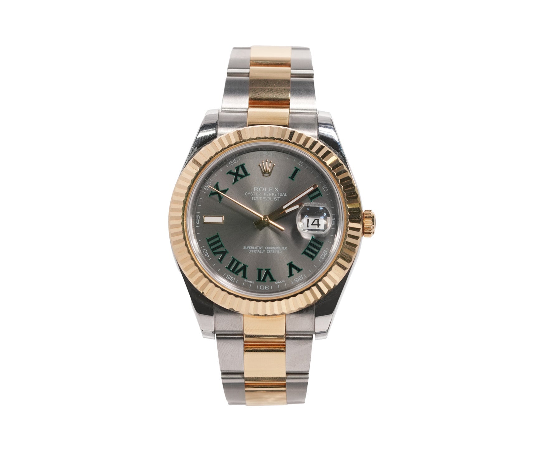 Rolex Datejust 41mm Two Tone Rose Gold Oyster Chocolate Dial Ref:126301 - Mr. Alex Jewelry