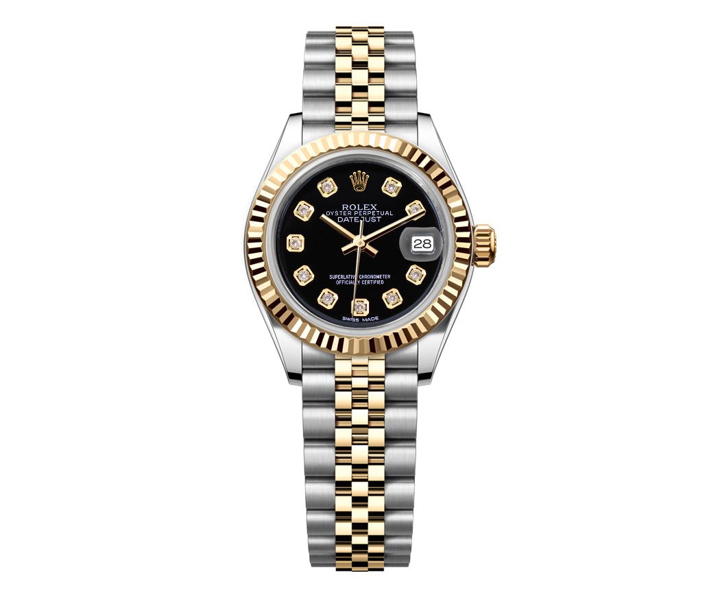 Rolex Datejust Jubilee – TwoTone 26mm - Black Gem Dial - Mr. Alex Jewelry