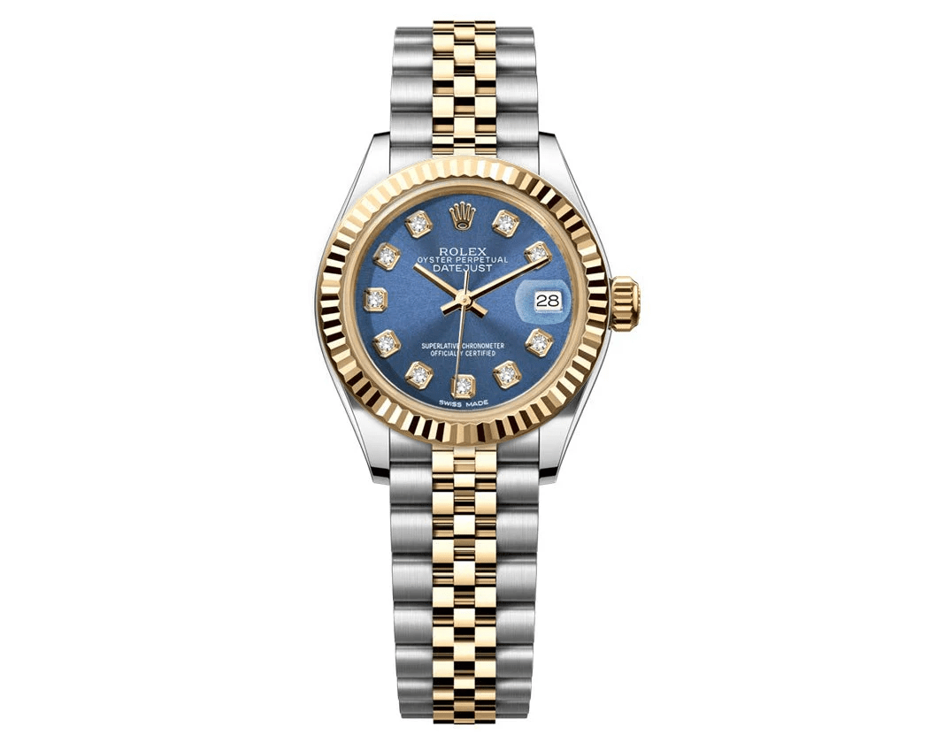 Rolex Datejust Jubilee – TwoTone 26mm - Blue Gem Dial - Mr. Alex Jewelry