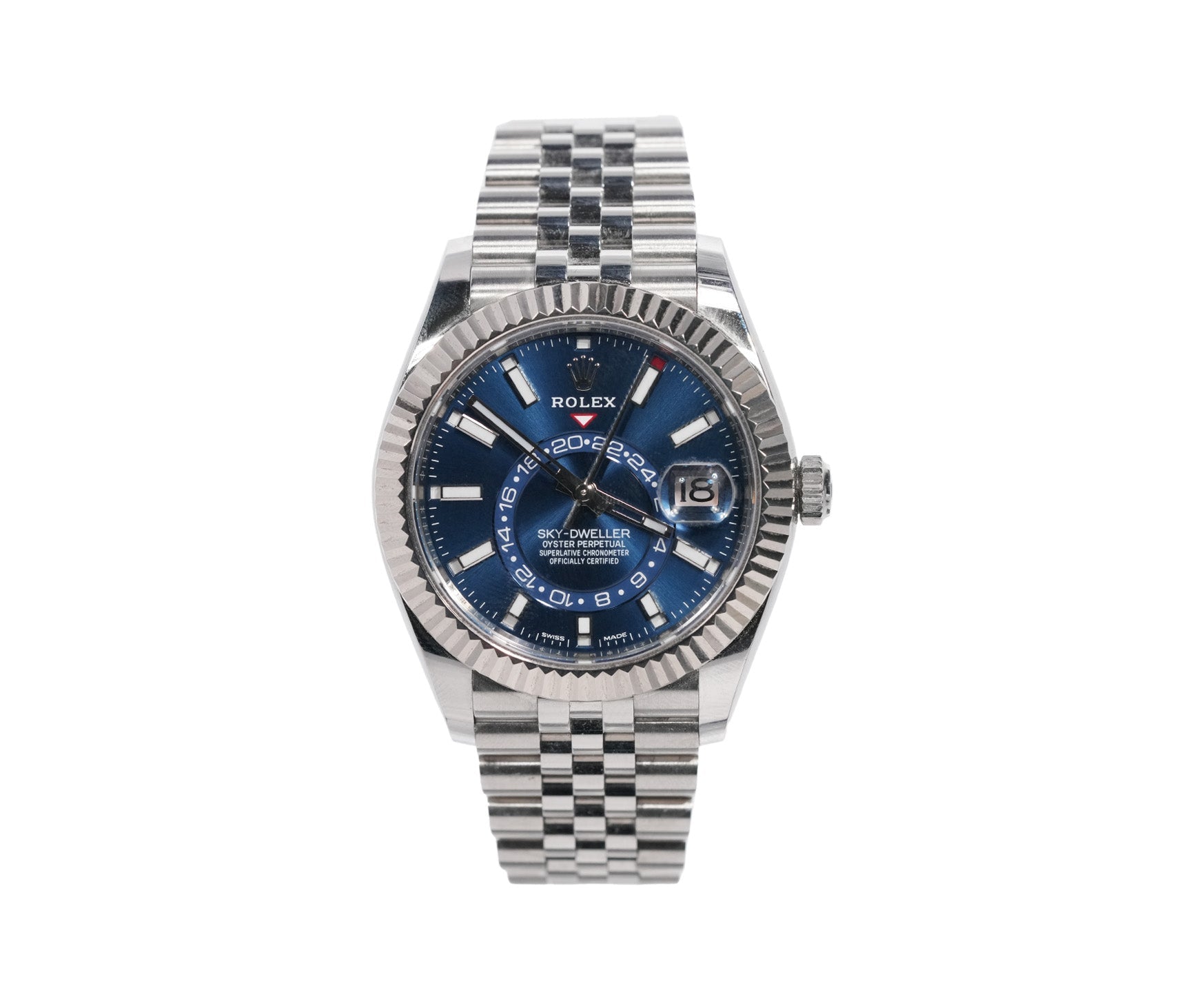 Rolex Sky - Dweller 42mm Stainless Steel Blue Dial Jubilee Bracelet Ref:336934 - Mr. Alex Jewelry