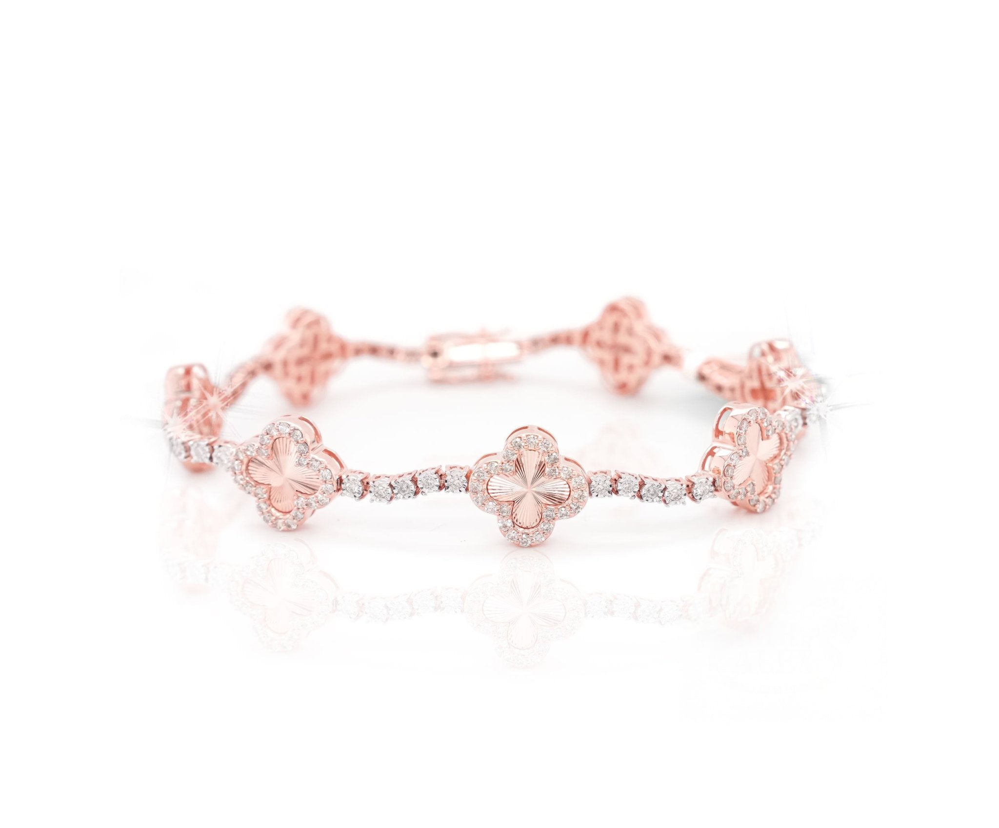 10K Cloverfield Diamond Tennis Bracelet 2.0ct - Mr. Alex Jewelry