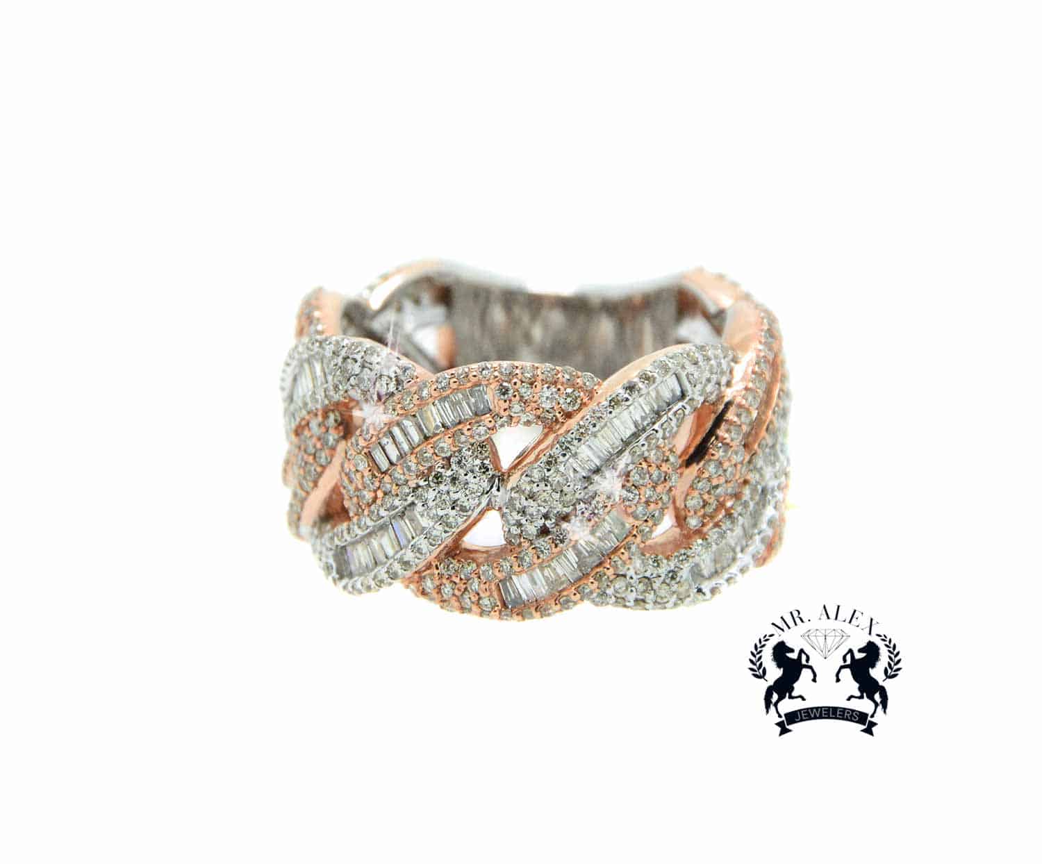 14K Baguette Diamond Ring 2.85ct - Mr. Alex Jewelry