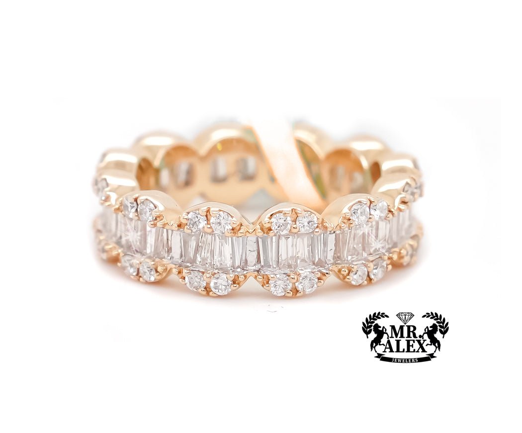14K Diamond Ring full Circle-Shaped 1.90ct - Mr. Alex Jewelry