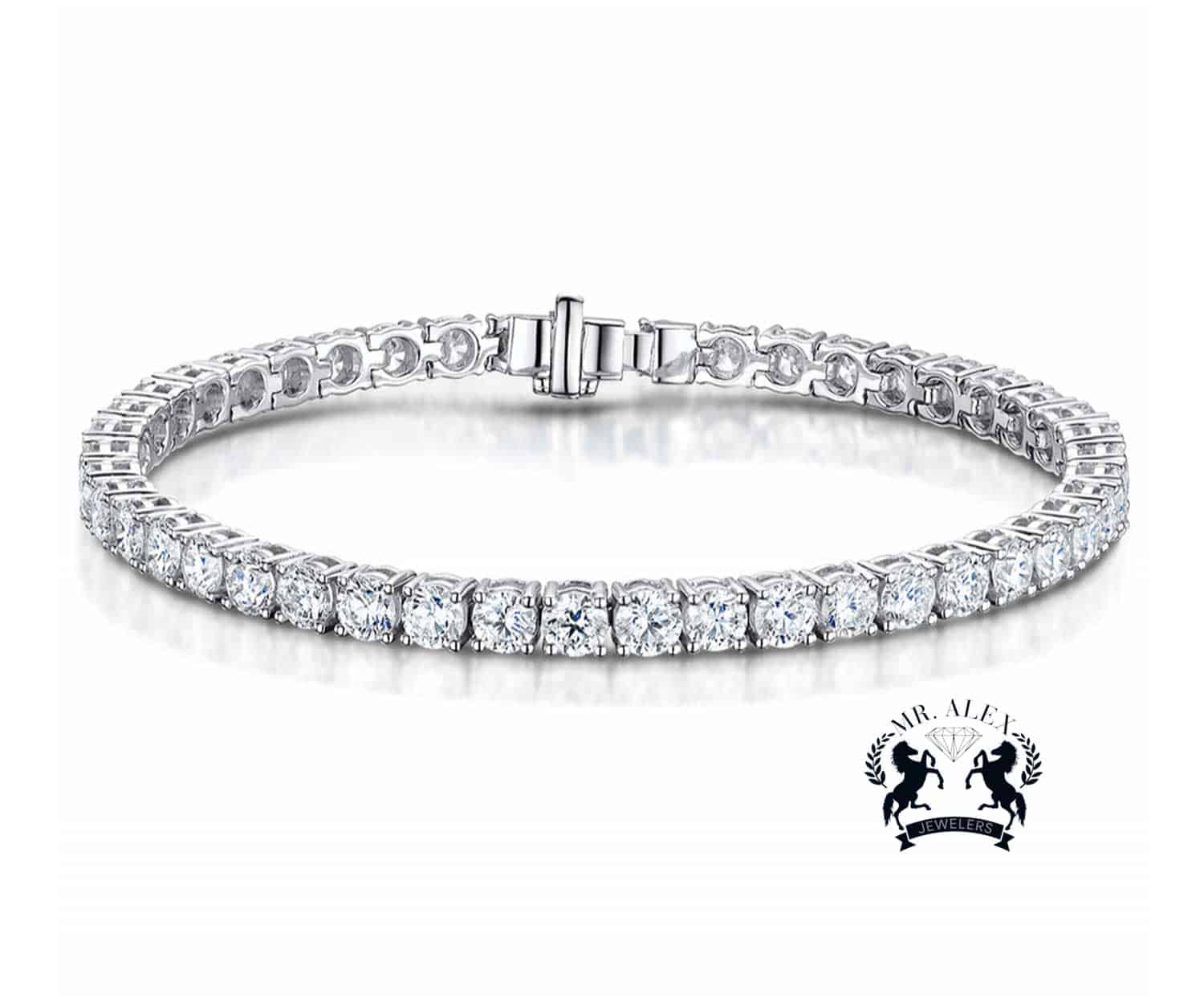 14k Diamond Tennis Bracelet 4.23ct - Mr. Alex Jewelry