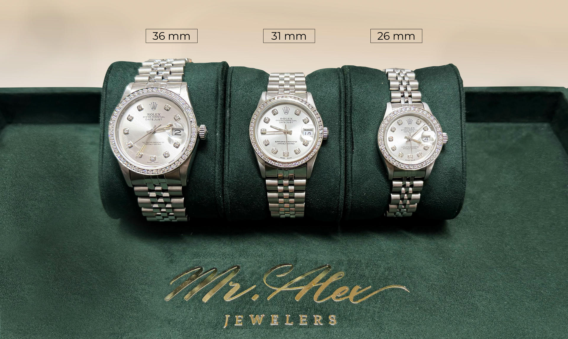 Rolex Size Guide for Women: 26mm vs. 31mm vs. 36mm - Mr. Alex Jewelry