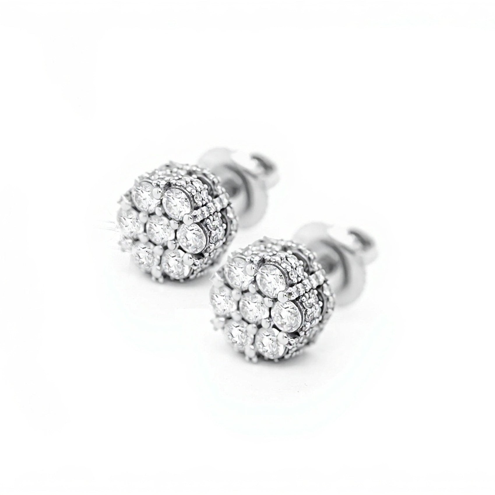 10k Cluster Flower Design with Full Diamond Accents 0.85ct - Mr. Alex Jewelry